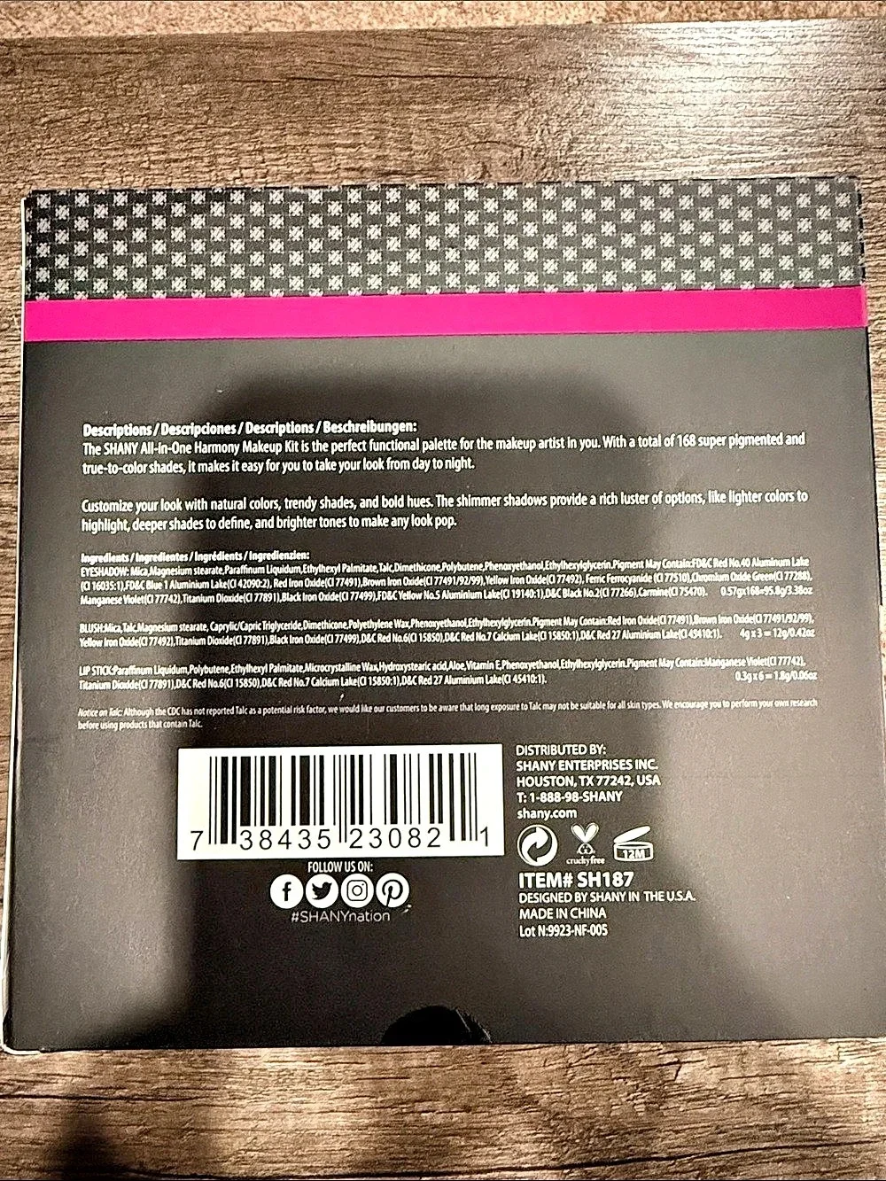 SHANY All-In-One Harmony Makeup Kit Multicolor NWT